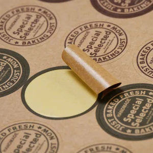 Custom Kraft Stickers